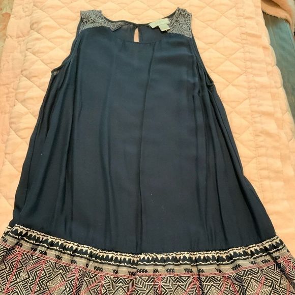 LOFT Dresses & Skirts - Loft navy blue sleeveless dress size S